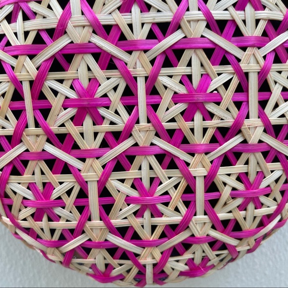 Wicker straw crossbody bag rattan summer purse - Picture 5 of 8